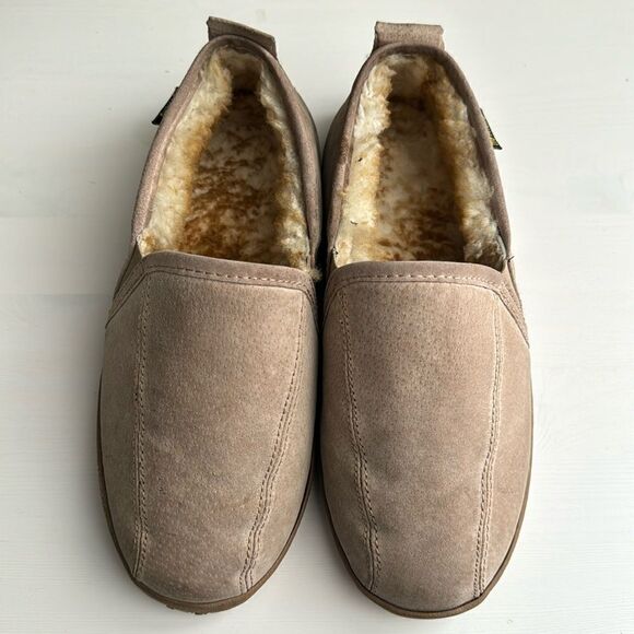 OLD FRIEND ROMEO SLIPPERS. CHESTNUT STONY. - Picture 1 of 8